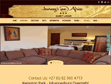 Tablet Screenshot of journeysinnafrica.com
